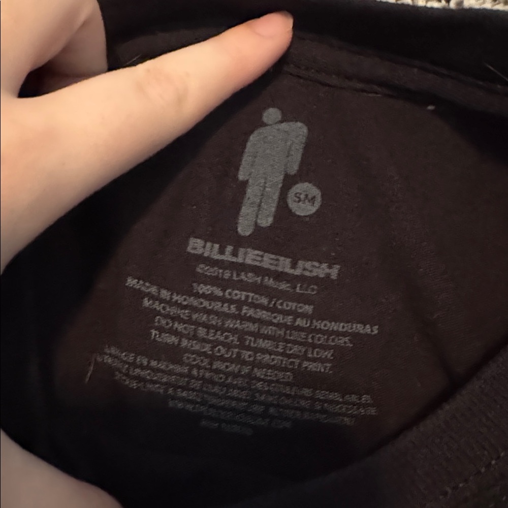 Billie Eilish When We All Fall Asleep, Where Do We Go? Demon Ghost T-Shirt - Picture 3 of 4